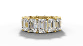 14K Gold Emerald-Cut Diamond Eternity Band (6.00 ct)